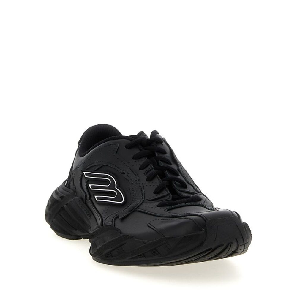 Balenciaga Black Calfskin Athletic Men's Sneakers - Picture 2 of 4